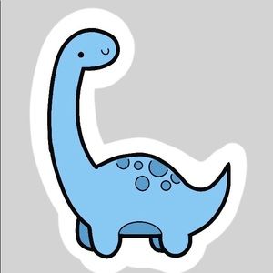blue dinosaur sticker :) 🦕